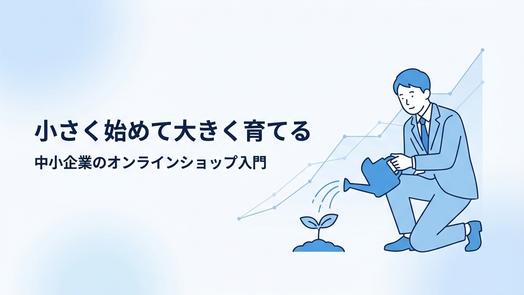 中小企業のEC担当必見！なぜ9割が失敗する？プロが教える「小さく始めて大きく育てる」オンラインショップ成功の鉄則